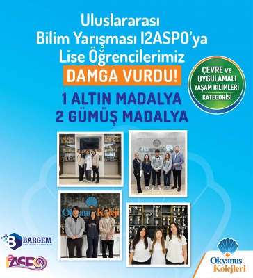 Okyanus Koleji Öğrencilerimizden I2ASPO’da Büyük Başarı: 1 Altın, 2 Gümüş Madalya