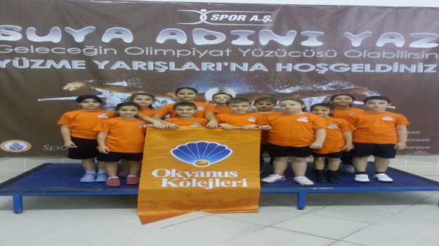 Okyanus Koleji Spor Kulübü "Suya Adını Yaz Yüzme Yarışları"nda Dereceler Aldı