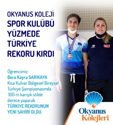 Okyanus Koleji Spor Kulübü Yüzmede Türkiye Rekoru Kırdı