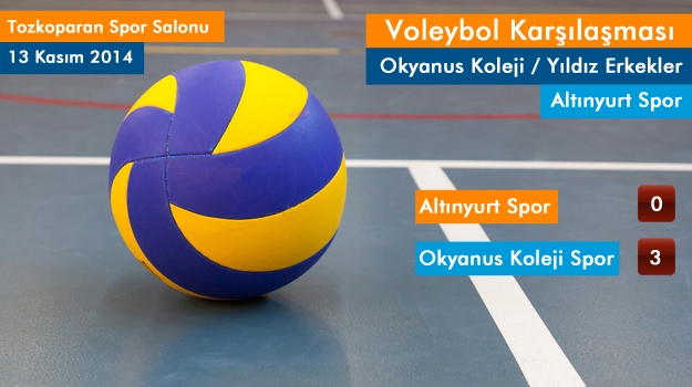 Okyanus Koleji Yıldız Erkek Voleybol Takımı Altınyurt’u Farklı Geçti