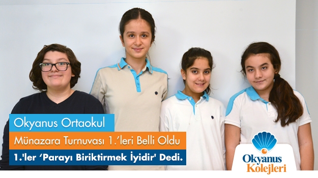Okyanus Ortaokul Münazara Turnuvası 1.leri Belli Oldu