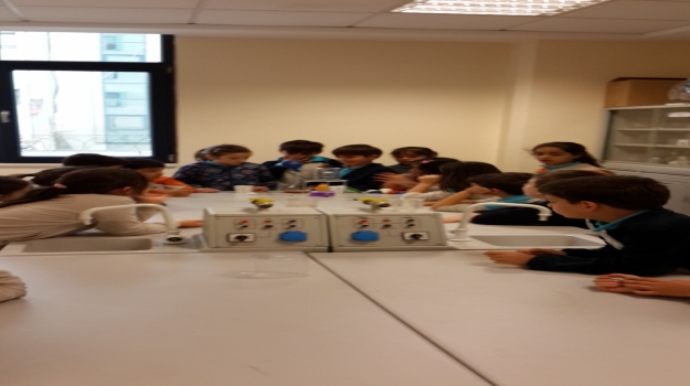 3-B Sınıfı Öğrencilerinden Maddenin Üç Hali Deneyi