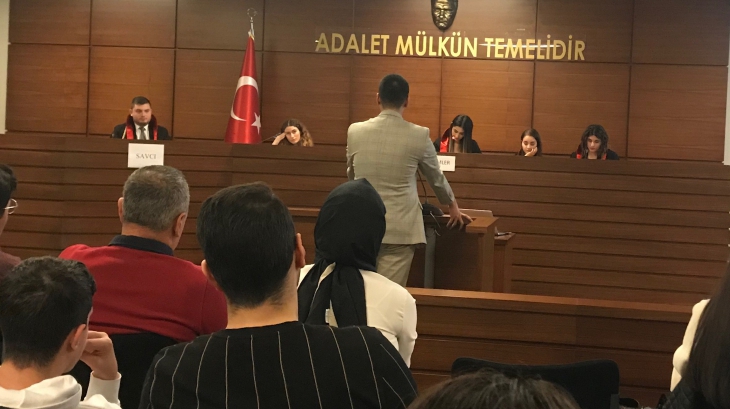 Sancaktepe Okyanus Koleji Hukuk Kariyer Kulübü Öğrencileri ''Kurgusal Dava'' Etkinliğine Katıldılar