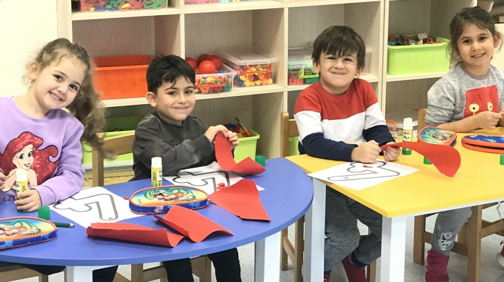 Sancaktepe Okyanus Koleji Okul Öncesi Gökkuşağı Grubu Öğrencileri Bütünleştirilmiş Etkinlikte
