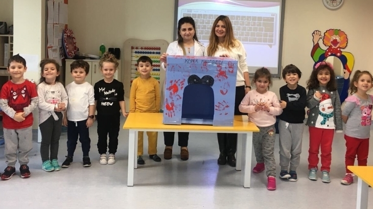 Sancaktepe Okyanus Koleji Okul Öncesi Balıklar Grubu Öğrencileri İngilizce Bilingual Dersinde