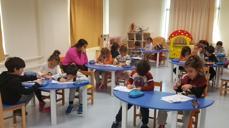 Sancaktepe Okyanus Koleji Okul Öncesi Bulutlar Grubu Öğrencileri Fastrackids Dersinde