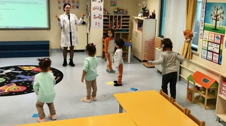Sancaktepe Okyanus Koleji Okul Öncesi Deniz Yıldızı Grubu Öğrencileri Kurallı Oyun Etkinliğinde