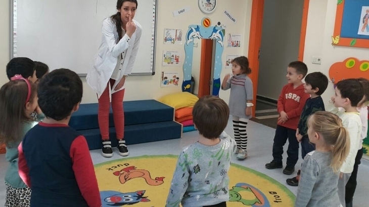 Sancaktepe Okyanus Koleji Okul Öncesi Kuşlar Grubu Öğrencileri Oyun Etkinliğinde