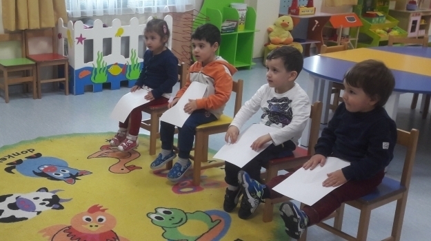 Sancaktepe Okyanus Okul Öncesi Kırmızı Grubu Öğrencileri Drama Etkinliğinde