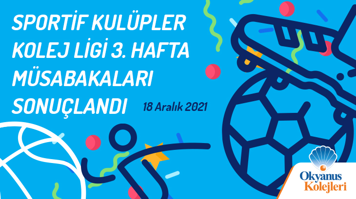 Sportif Kulüpler Kolej Ligi 3. Hafta Müsabakaları Sonuçlandı