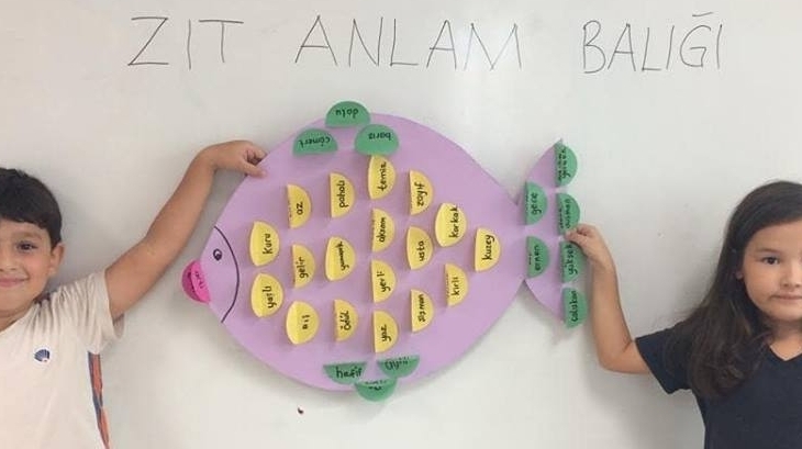 2. Sınıflar Zıt Anlamlı Kelimeleri Pekiştirdiler