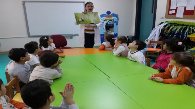 Avcılar Okyanus Okul Öncesi Yıldızlar Sınıfı İngilizce Dersinde