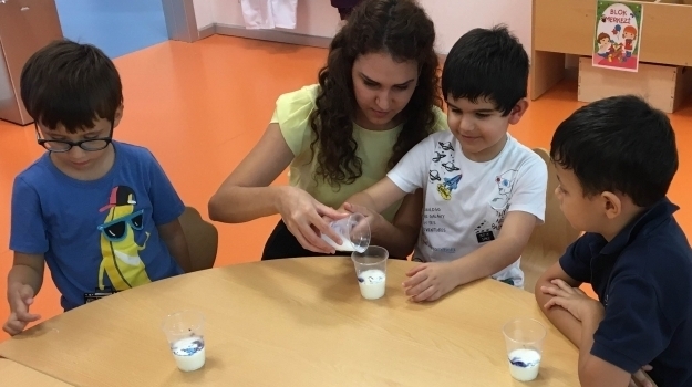 Antalya Okyanus Koleji Okul Öncesi Güneş Sınıfı "Kipkirli" Deneyini Gerçekleştirdi