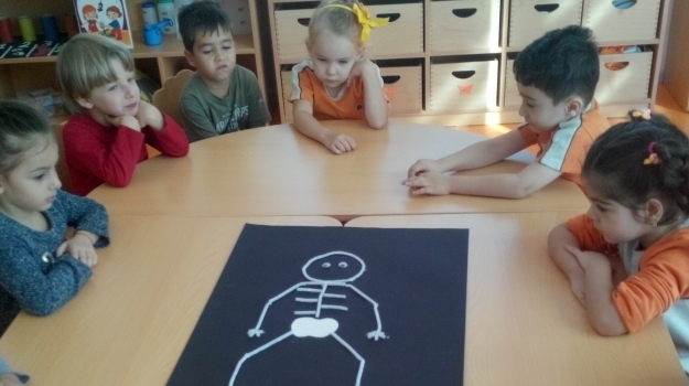 Antalya Okyanus Koleji Okul Öncesi İnciler Grubu İskelet Sistemini Öğreniyor