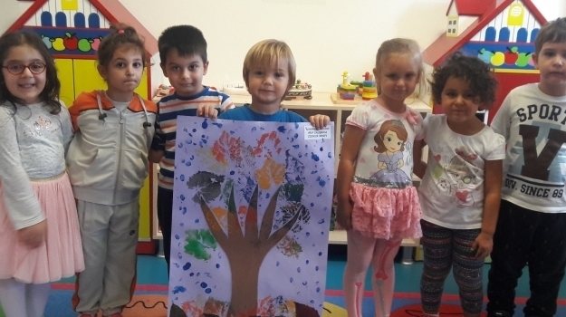 Ataşehir Okul Öncesi Çiçekler Grubu Sanat Etkinliğinde