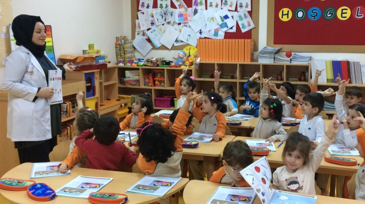 Avcılar  İnciler  Grubu Öğrencileri Okuma-Yazmaya Hazırlık Etkinliğinde