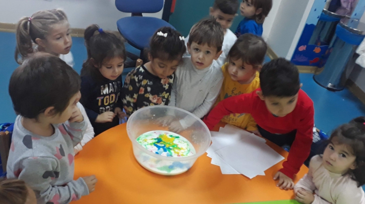 Avcılar Yağmurlar Grubu Öğrencileri Ebru  Etkinliğinde