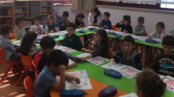 Bahçelievler Okul Öncesi Yıldızlar Grubu Okuma Yazmaya Hazırlık Etkinliğinde