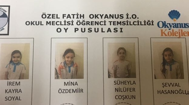 Bahçelievler Okyanus Koleji İlkokul Öğrencileri Başkanını Seçti