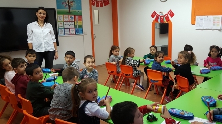 Bahçelievler Okyanus Koleji Okul Öncesi Mercan Grubu Öğrencileri Aile Katılım Etkinliğinde