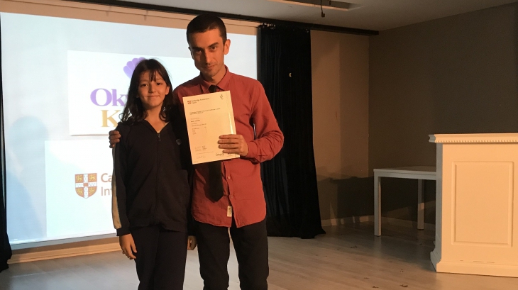 Bahçelievler Okyanus Koleji Ortaokul Kademesi Cambridge Sınavı Sertifika Töreni