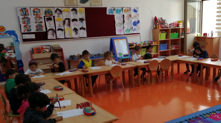 Bahçeşehir Çiçekler Grubu Okuma-Yazmaya Hazırlık Etkinliğinde