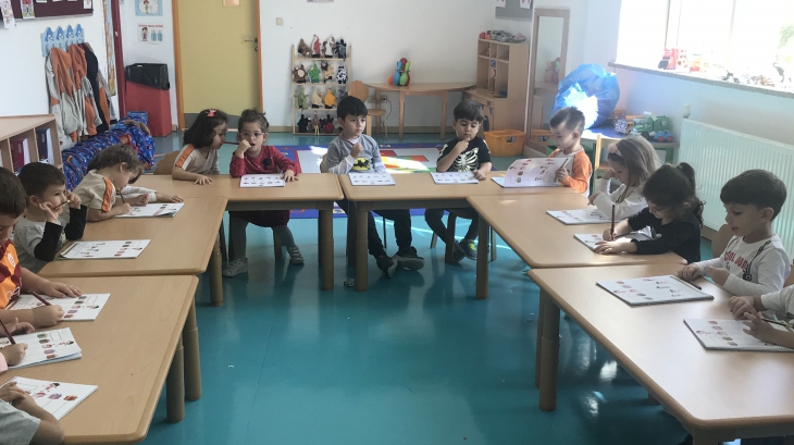 Bahçeşehir Güneş Grubu Okuma Yazma Hazırlık Etkinliğinde