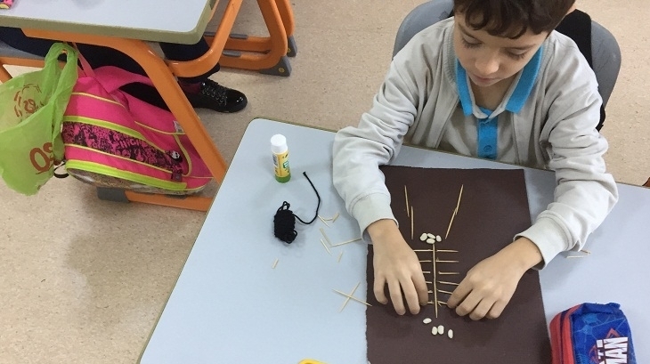 4-E ve 4-F Sınıfı Öğrencileri İskelet Modeli Yaptı