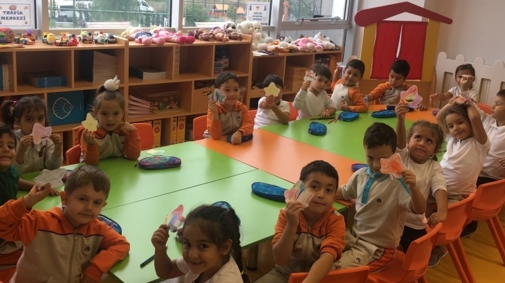 Beykent Okyanus Koleji Okul Öncesi Balıklar Grubu Sanat Etkinliğinde