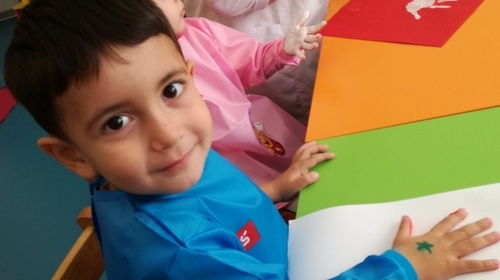 Beykent okyanus Koleji Okul Öncesi Çiçekler Grubu Sanat Etkinliği Zamanı