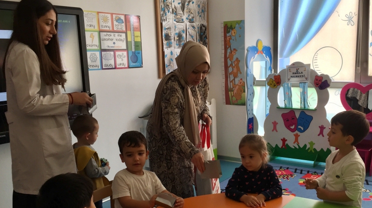 Beykent  Okyanus Koleji Okul Öncesi Çiçekler Grubu Aile Katılımı Etkinliğinde.