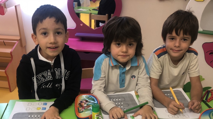 Beykent Okyanus Koleji Okul Öncesi Gökkuşağı Grubu Kodlama Etkinliğinde