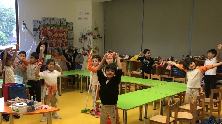 Beykent Okyanus Koleji Okul Öncesi Gökkuşağı Grubu Yaşam Becerileri Etkinliğinde