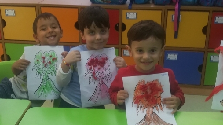 Beylikdüzü Okyanus Koleji Okul Öncesi Gezegenler Grubu Fen-Doğa Dersinde;