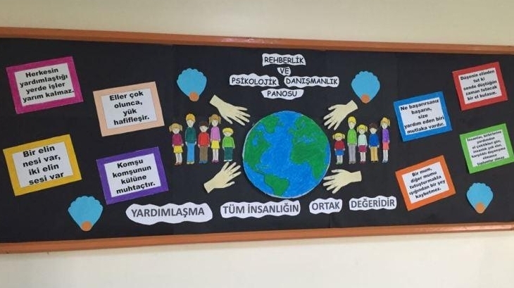Ortaokul Ekim Ayı Rehberlik Panosu