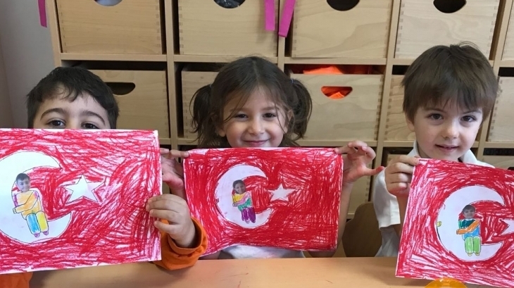 Çekmeköy Okyanus Koleji Gökkuşağı Grubu Sanat Etkinliğinde