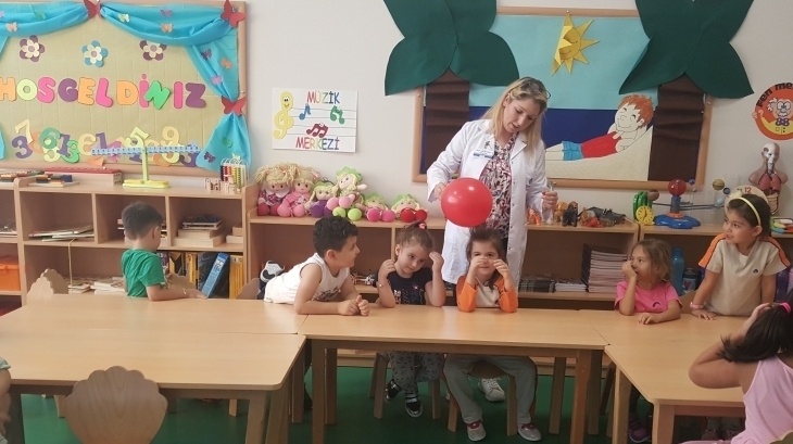 Eryaman Okyanus Koleji Okul Öncesi Bölümü Yıldızlar Sınıfı Fen Doğa Dersinde