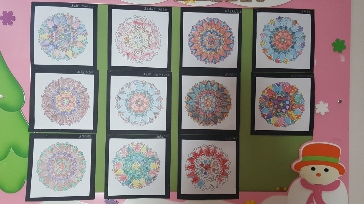 Eryaman Okyanus Koleji Okul Öncesi Bölümü Yıldızlar Sınıfı Sanat Dersinde