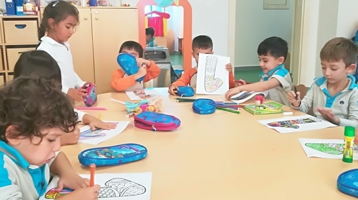 Eryaman Okyanus Koleji Okul Öncesi Bölümü Yunuslar Sınıfı Okuma Yazmaya Hazırlık Dersinde