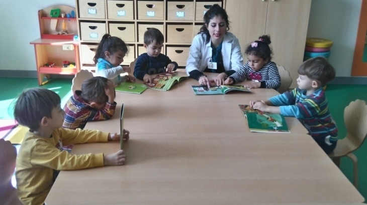 Çiçekler Sınıfı İngilizce Dersinde Hikaye Okudu