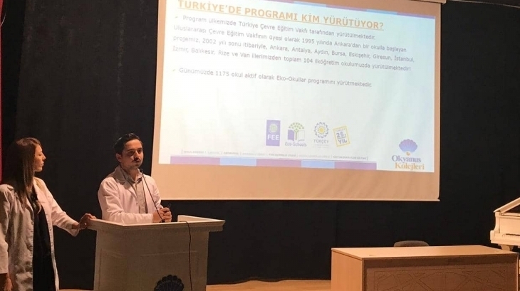 Eryaman Okyanus Koleji Ortaokul Kademesinde “Çöp-Atık ve Geri Dönüşüm” Konulu Eko-Okul Semineri Yapıldı.