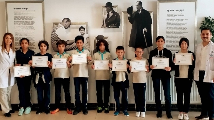 Eryaman Okyanus Koleji Ortaokul Kademesinde Haftanın Matematikçileri Belgelerini Aldı