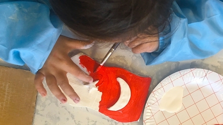 Eryaman Okyanus Koleji Seramik Dersi Öğrencileri 29 Ekim Cumhuriyet Bayramı Temalı Çalışma Yaptı.