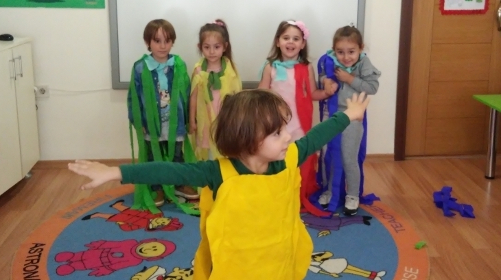 Fatih Okyanus Koleji Okul Öncesi  İnciler Grubu Renk Partisinde