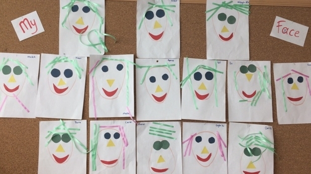 Mavişehir Gezegenler Grubu İngilizce Dersinde "My Face" Konusunu Öğreniyor