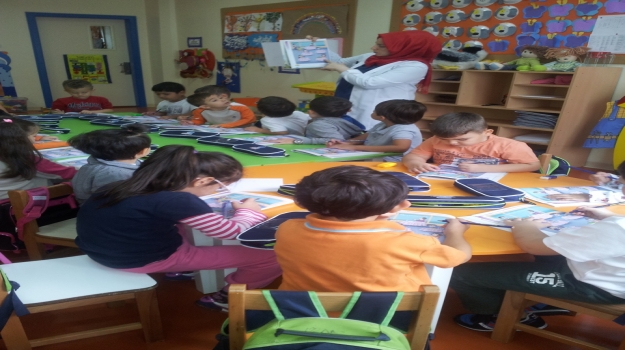 Güneşli Okul Öncesi Yıldızlar'ı Okuma Yazma Hazırlık Çalışmalarında
