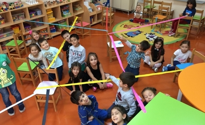 Güneşli Okyanus Koleji Okul Öncesi Gökkuşağı Grubu Oyun Etkinliğinde