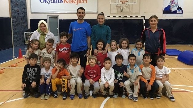 Güneşli Okyanus Koleji Okul Öncesi A grubu Öğrencileri  Engel Parkurunda Yarışıyor