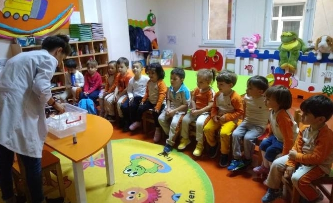 Güneşli Okyanus Koleji Okul Öncesi Çiçekler Grubu Fen ve Doğa Dersinde