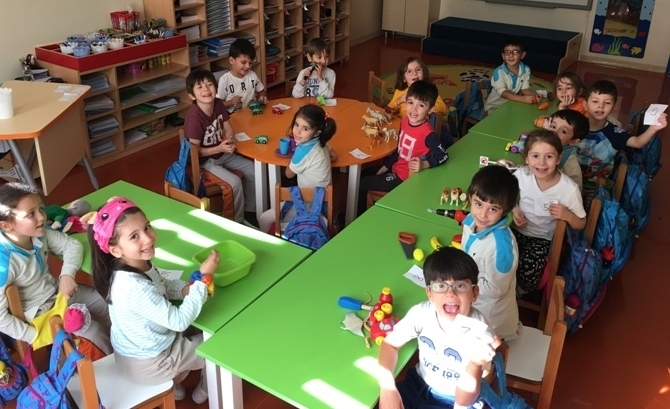 Güneşli Okyanus Koleji Okul Öncesi Gezegenler Grubu Fen ve Doğa Etkinliği Dersinde